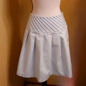 Calvin Klein Pale Blue A-Line Pleated Skirt
